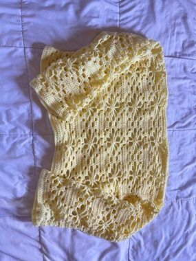 Handmade Crochet Flower Top